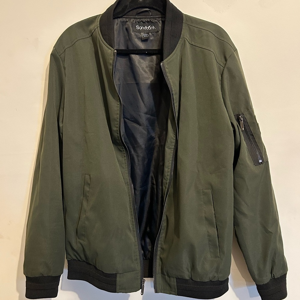 Olive Bomber Jacket for Men